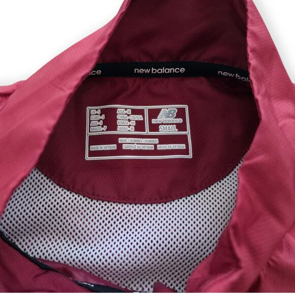 New Balance Warm Up Jacket Athletic Windbreaker Full Zip Jacket Men Sz Small - Picture 2 of 10